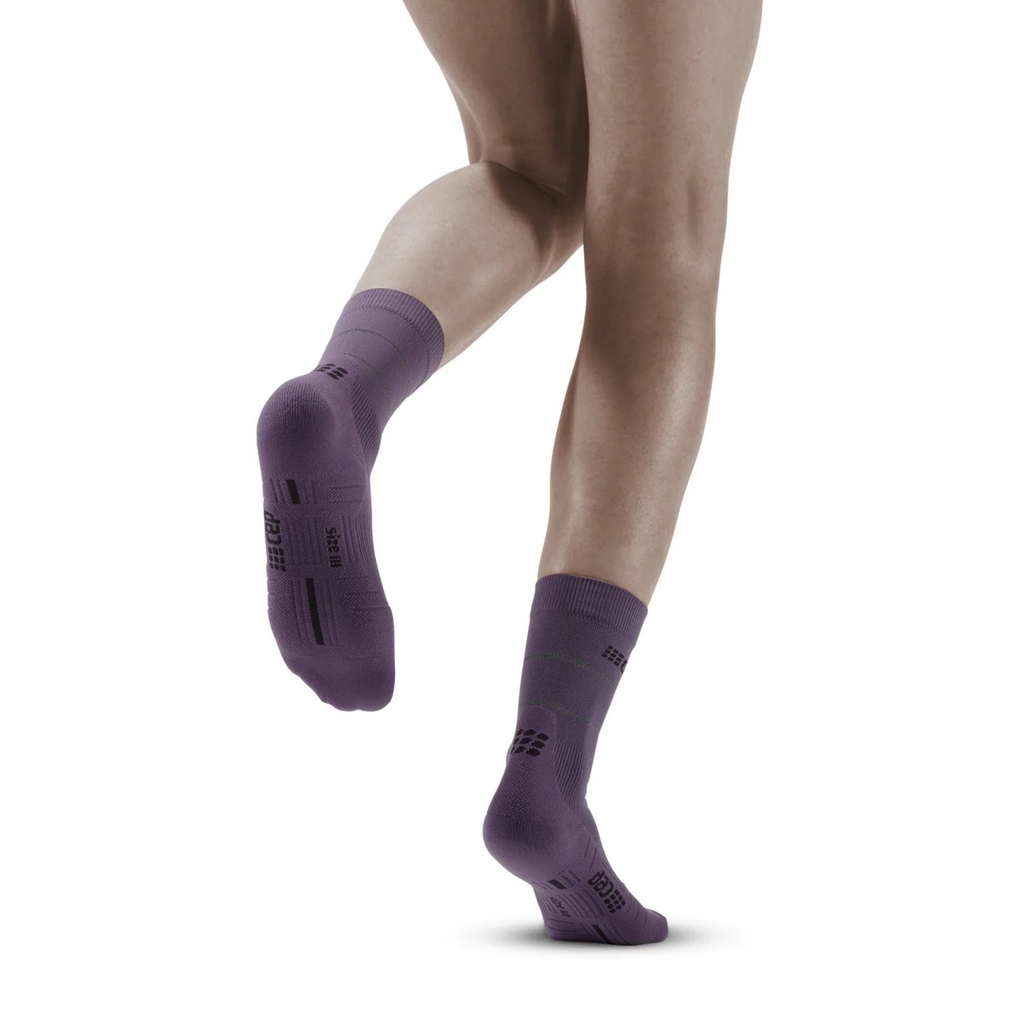 CEP Reflective Mid Cut Sock Men's - Purple